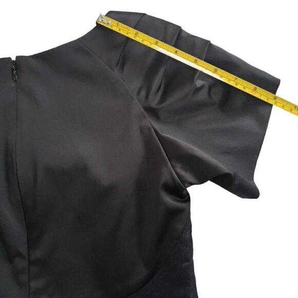 Designers Remix black party cocktail sheath dress sz 2 - Picture 7 of 10